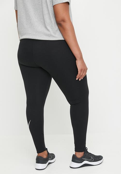 Nike - Nike Plus High Waisted Swoosh Leggings - Black
