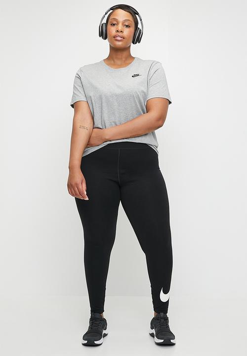 Nike - Nike Plus High Waisted Swoosh Leggings - Black