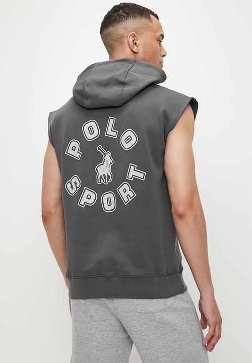 POLO - Khaya Sport Sl Hooded Sweat Top - Charcoal