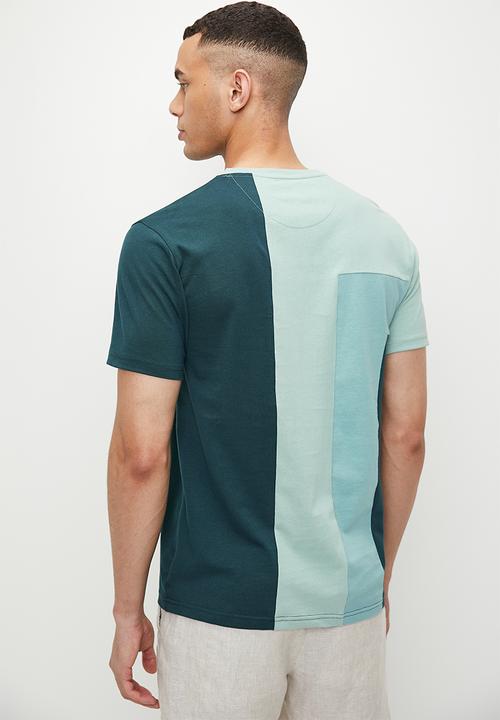 POLO - Chapelle Colourblock Short Sleeve Tee - Aqua