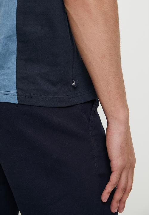 POLO - Chapelle Colourblock Short Sleeve Tee - Blue