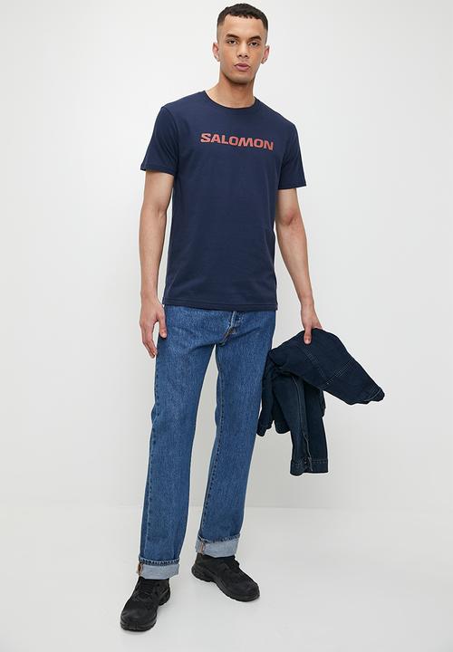 Salomon - Core Logo Ss Tee - Navy Blazer