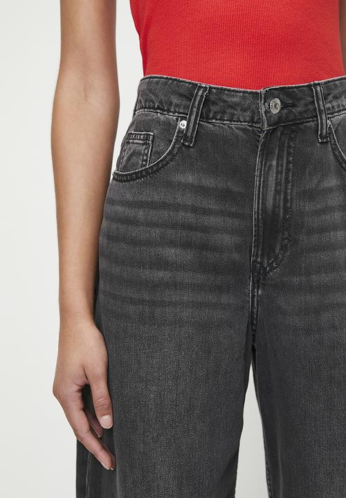 H&M - Baggy high jeans - black
