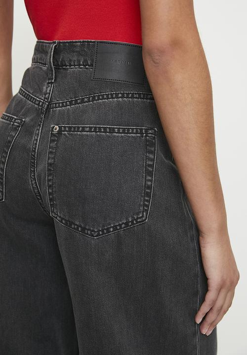 H&M - Baggy high jeans - black