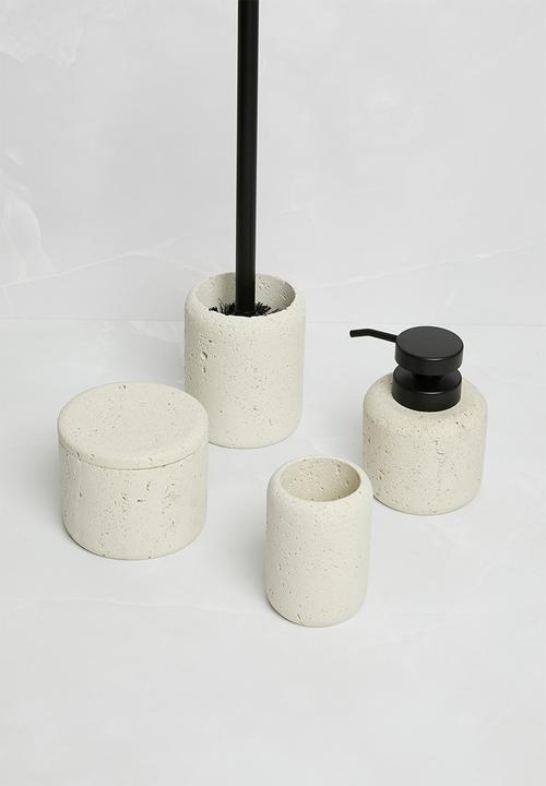 Sixth Floor - Terazzo Toilet Brush Holder - White