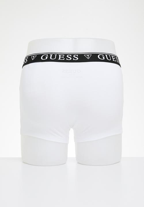 GUESS - Barney cash counte boxer trunk - pure white