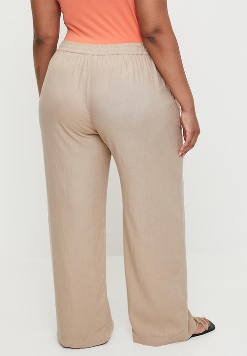 Cotton On - Plus Haven Wide Leg Pant - Mid Taupe