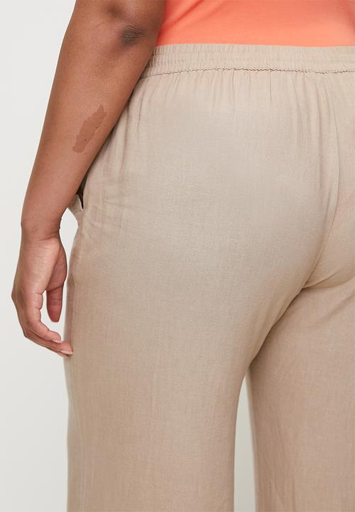 Cotton On - Plus Haven Wide Leg Pant - Mid Taupe