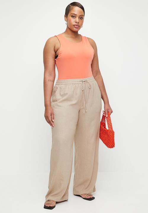 Cotton On - Plus Haven Wide Leg Pant - Mid Taupe