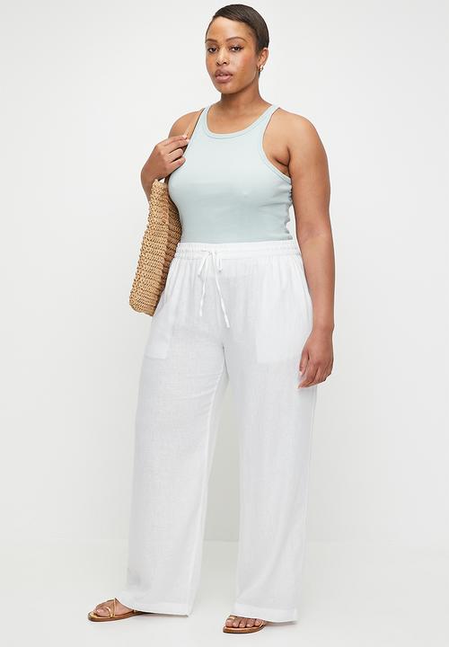 Cotton On - Plus Haven Wide Leg Pant - White