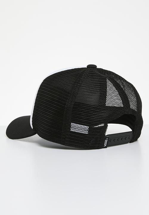 Vans - Classic patch curved bill trucker hat - black/white