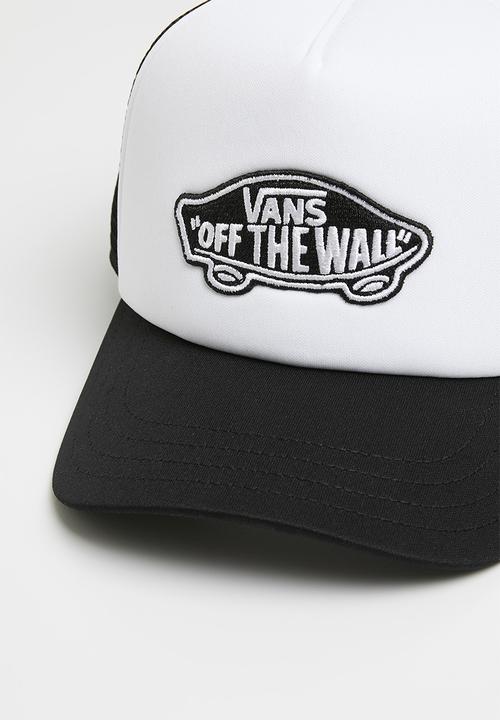 Vans - Classic patch curved bill trucker hat - black/white