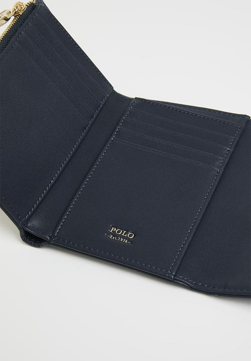 POLO - Preston compact trifold purse bag - navy