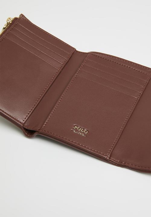 POLO - Preston compact trifold purse bag - tan