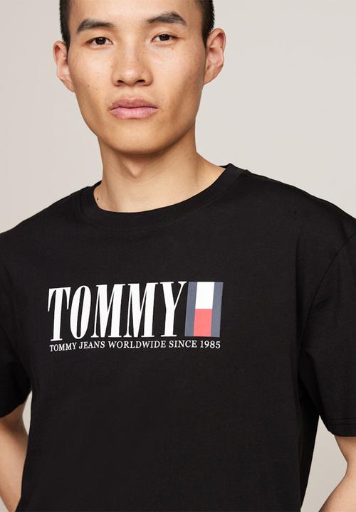 Tommy Hilfiger - Tjm reg tommy dna flag tee ext - black	