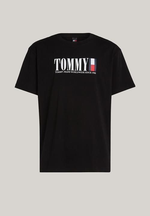Tommy Hilfiger - Tjm reg tommy dna flag tee ext - black	