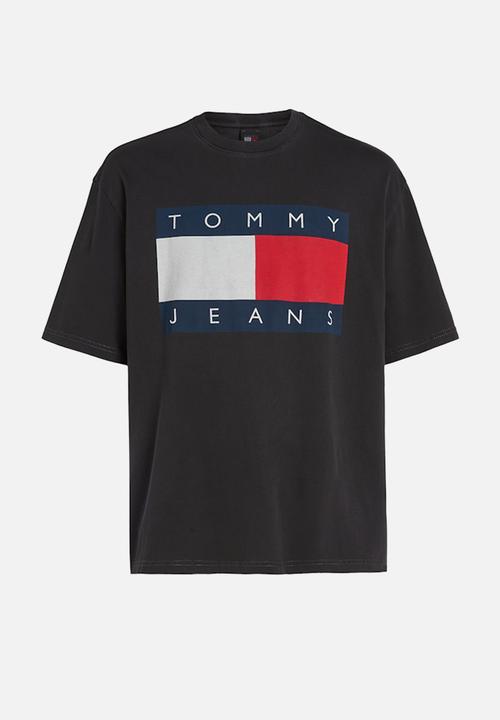 Tommy Hilfiger - Tjm ovz big flag tee ext - black