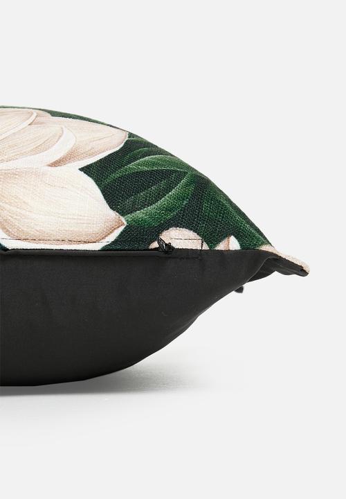 Grey Gardens - Summer dreaming cushion cover - green & ecru