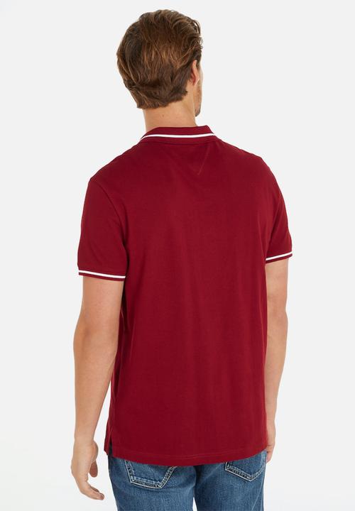 Tommy Hilfiger - Tjm reg tipping polo - red carpet