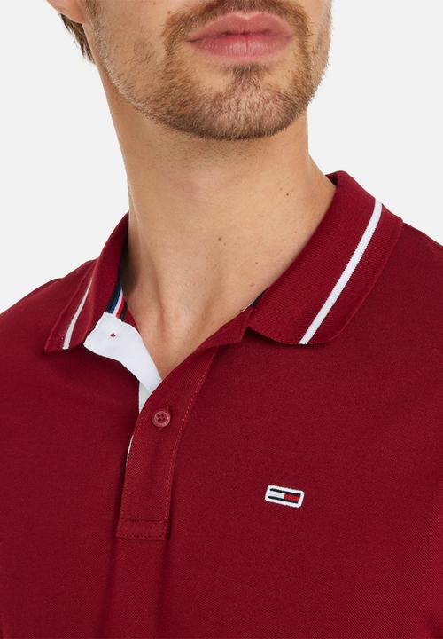 Tommy Hilfiger - Tjm reg tipping polo - red carpet