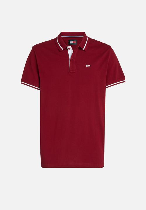 Tommy Hilfiger - Tjm reg tipping polo - red carpet