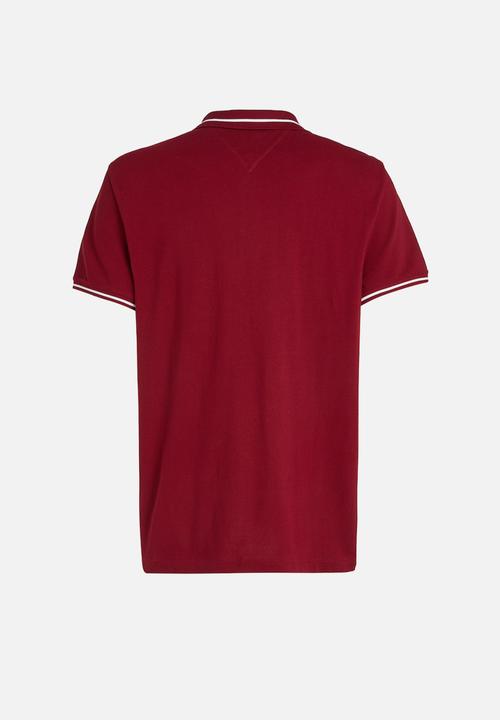 Tommy Hilfiger - Tjm reg tipping polo - red carpet
