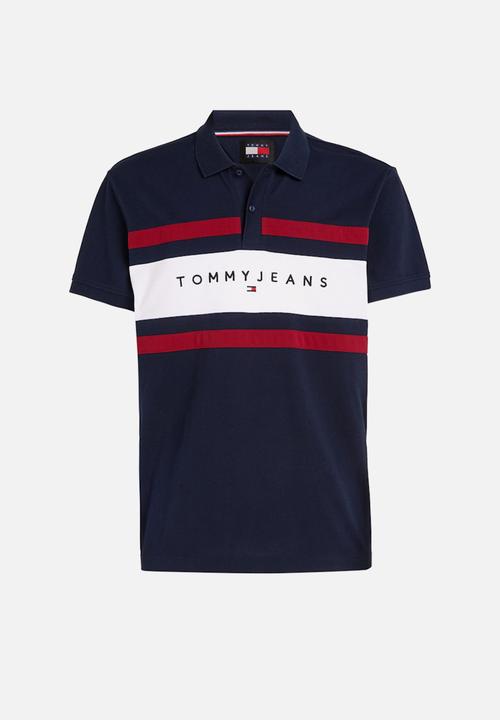 Tommy Hilfiger - Tjm colorblock linear polo - dark night navy