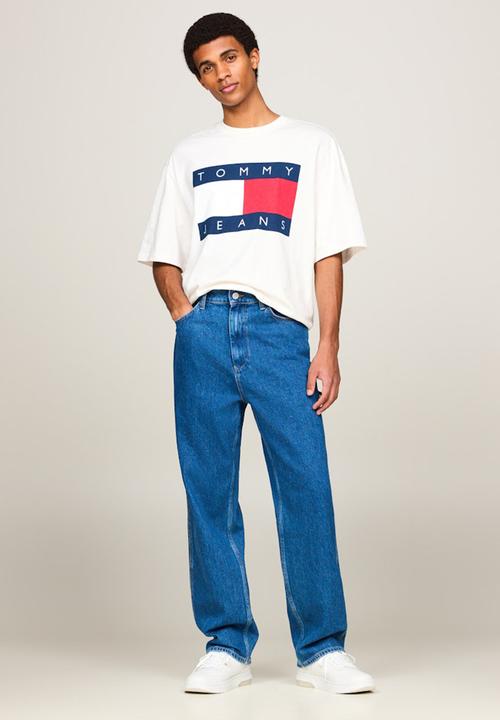 Tommy Hilfiger - Tjm ovz big flag tee ext - ancient white	