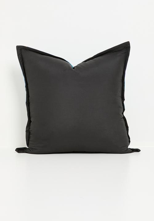 Grey Gardens - Ocean wave cushion cover - blue