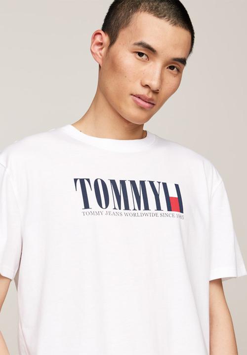Tommy Hilfiger - Tjm reg tommy dna flag tee ext - white	