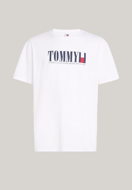 Tommy Hilfiger - Tjm reg tommy dna flag tee ext - white	