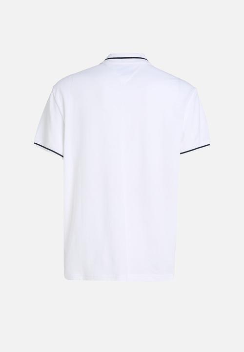 Tommy Hilfiger - Tjm reg tipping polo - white	