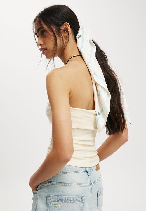 Rubi - Daisy scarf-sketched shells/recru