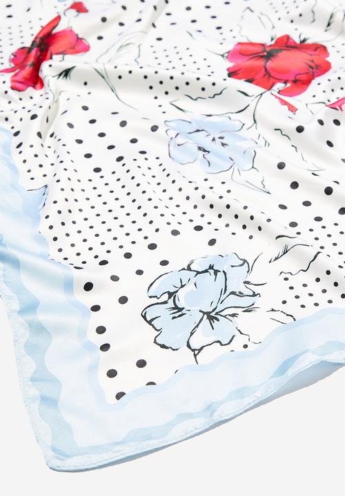 Rubi - Daisy scarf - rozanna rose/blue