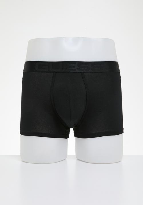 GUESS - Joe boxer trunk 3 pack - jet black a996