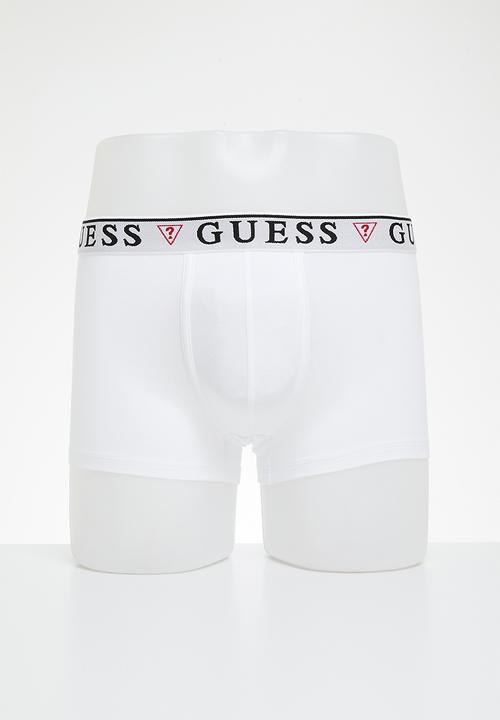 GUESS - Brian hero boxer trunk 3 pack - optic white