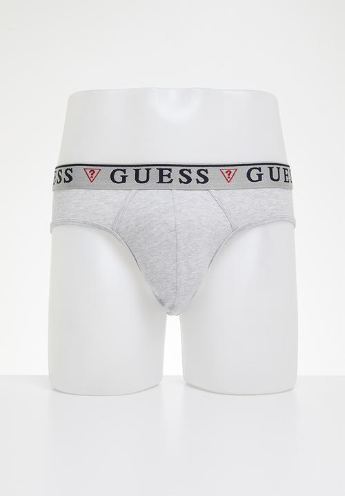 GUESS - Brian hero brief 3 pack - red melange & white combo