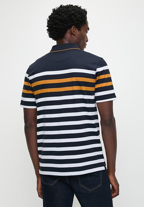 Pringle of Scotland - Victor mercerized golfer - navy
