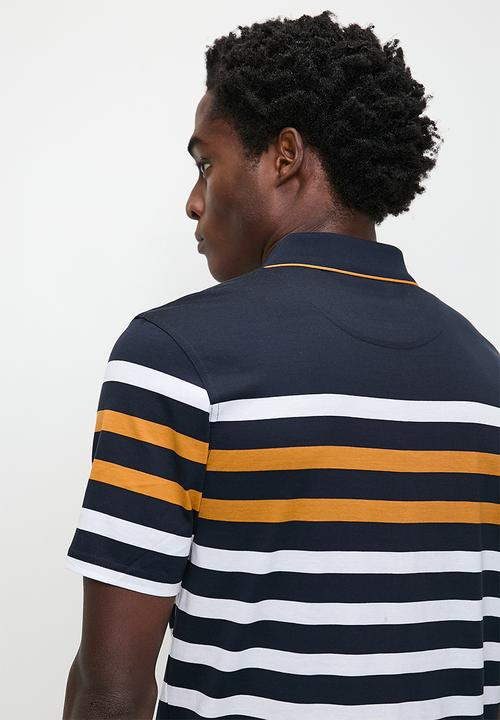 Pringle of Scotland - Victor mercerized golfer - navy