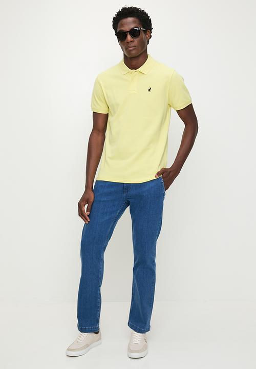 POLO - Carter Short sleeve Pique Golfer - Yellow