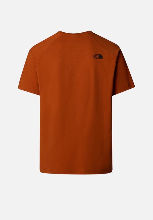 The North Face - M short sleeve raglan redbox tee - earthen copper