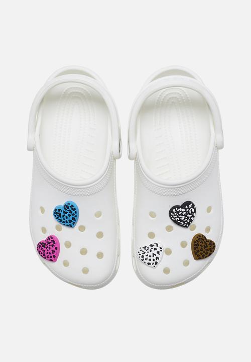 Crocs - Leopard animal print heart 5 pack - multi
