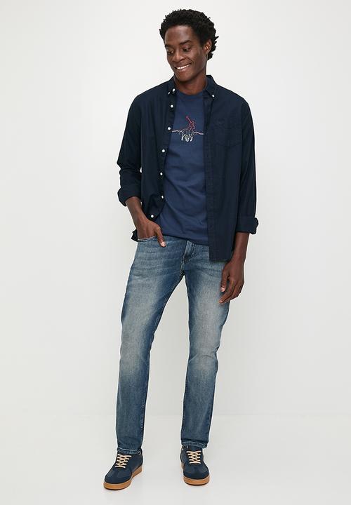 POLO - Maxwell Graphic Tee - Navy