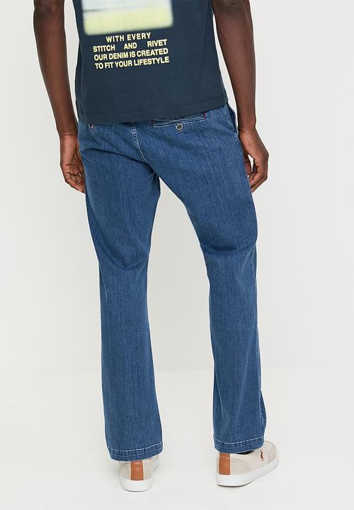 POLO - Adam Quater Slant Straight Leg Denim - Medium Wash
