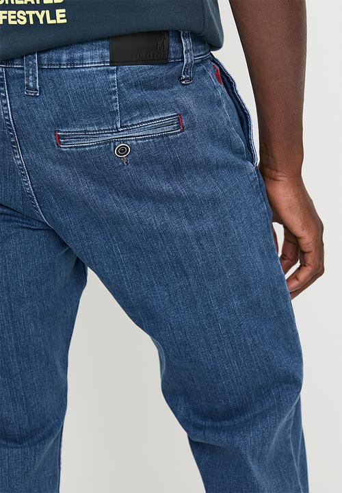 POLO - Adam Quater Slant Straight Leg Denim - Medium Wash