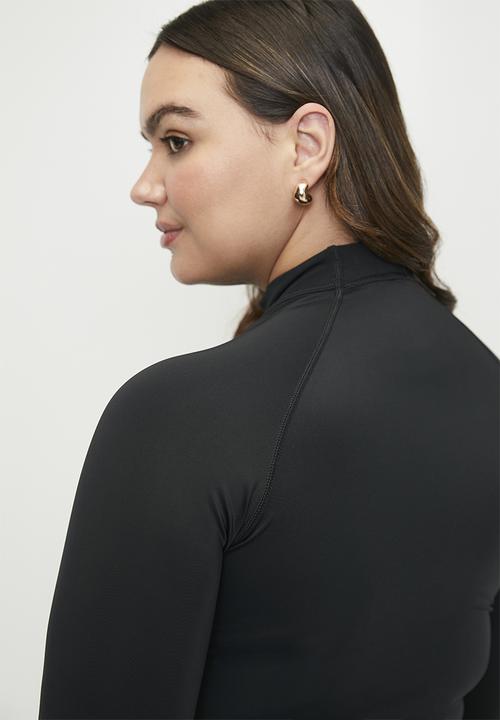 Lizzy - Plus Forelle Long sleeve rashie - black