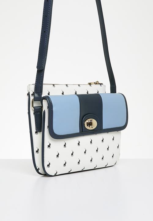 POLO - Casablanca double pocket sling bag - blue