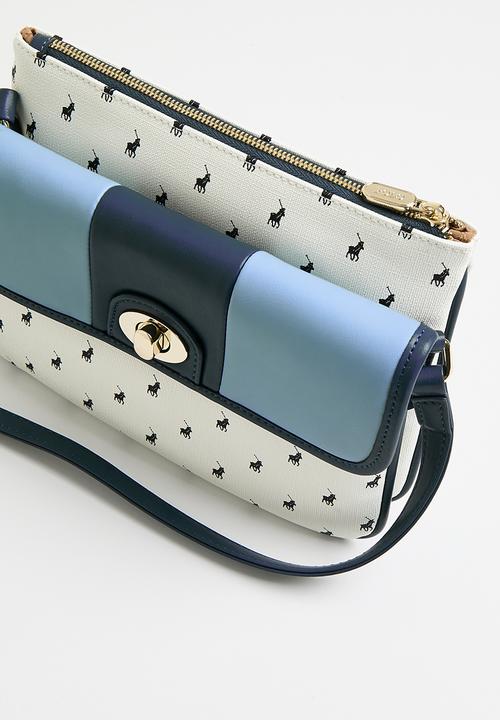 POLO - Casablanca double pocket sling bag - blue