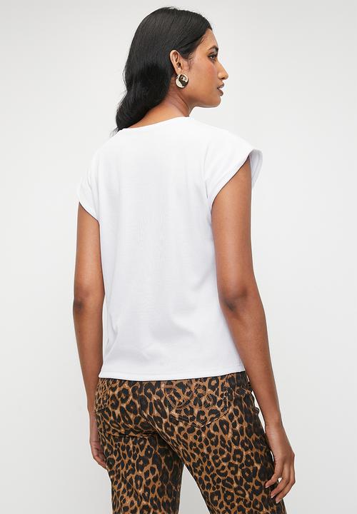 Superbalist - Extended rib vest - white