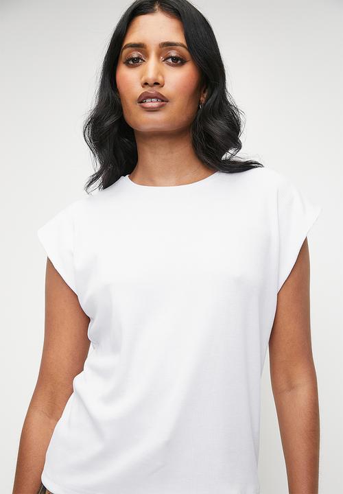 Superbalist - Extended rib vest - white